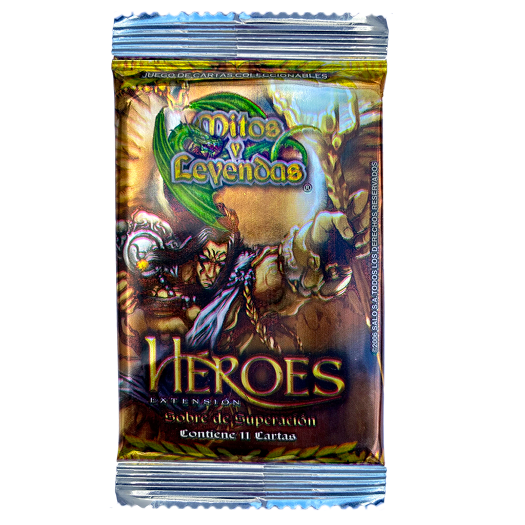 Héroes Mitológicos - Mitos y Leyendas  - sobre de superación 11 cartas