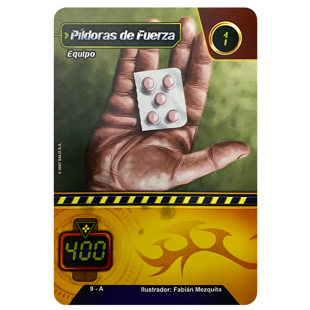 Cazaurio PILDORAS DE FUERZA - Carta Gigante de Colección / 9 - A
