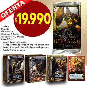Pack Invasión sobre 6 cartas