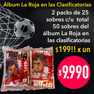 50 Sobres Álbum La Roja en las Clasificatorias