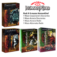 HumanKind  Pack  4 Mazos  - más una revista Q`Vil al azar de regalo.