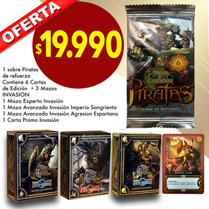 Pack Piratas sobre 6 cartas