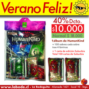 HumanKind ♥ Album con 100 sobres! Super descuento Verano Feliz 40%!!! -  Promo 9