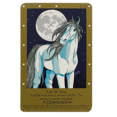 Bella Sara - Carta LUZ DE LUNA - Carta de colección