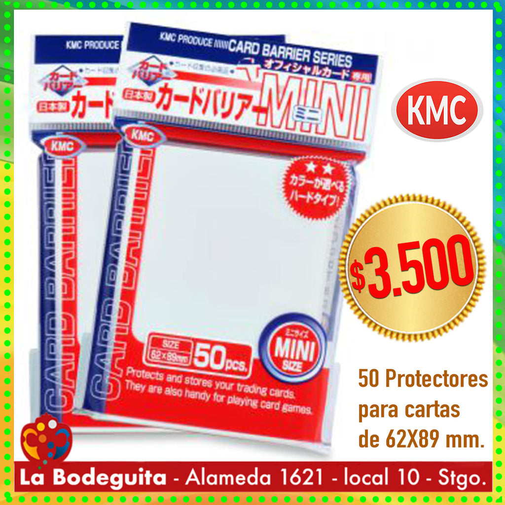 Protector KMC  para cartas tamaño Small Blanco Super Perla