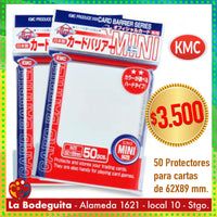Protector KMC  para cartas tamaño Small Blanco Super Perla